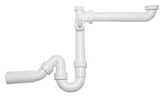 special odor seal 1 1" flat design for space‑saving – during installation