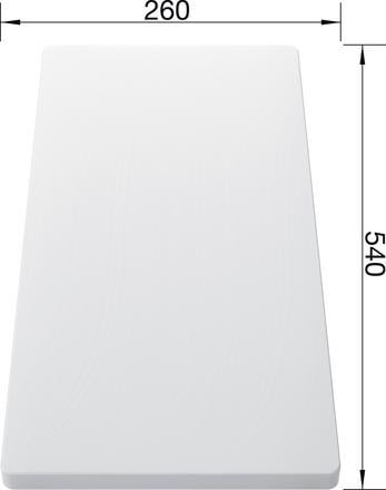plastic cutting board 540x260x20