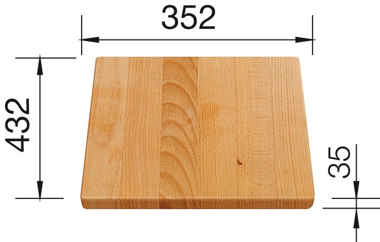 Wooden cutting board for PLENTA
