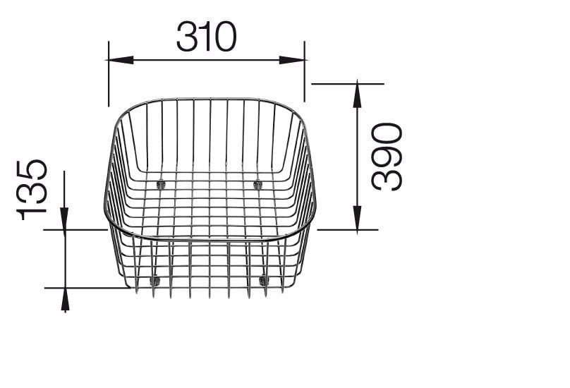 Stainless steel dish basket for MEDIAN, LIVIT, LANTOS