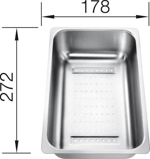 Blanco bowl 220736 for Zia 6 S sinks, stainless steel