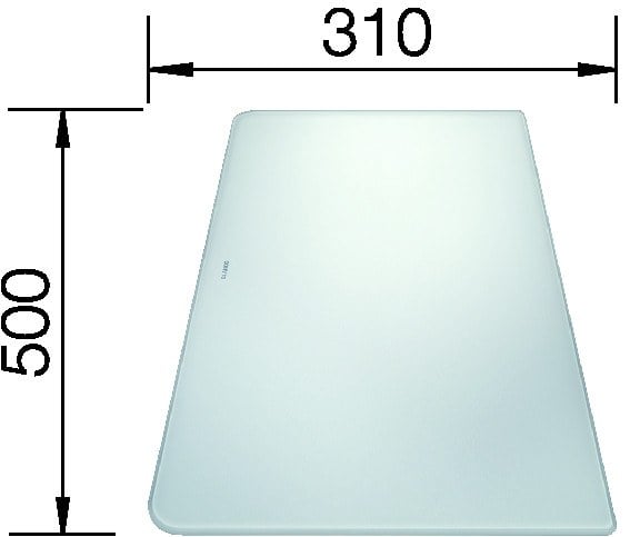 white glass cutting/cover panel ALAROS