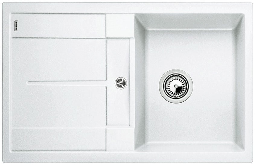 Kitchen sink Blanco Metra 45 S White, without overflow