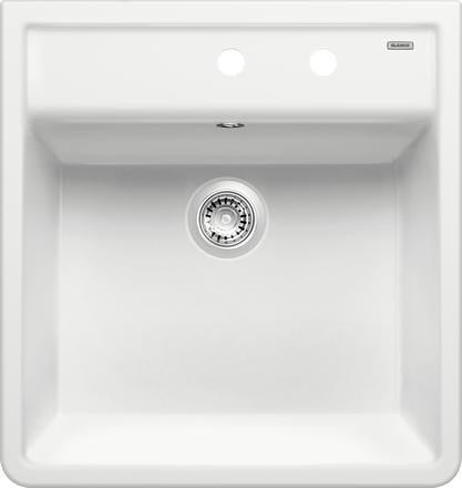 Kitchen ceramic single-basin sink Blanco Panor 60 with two openings