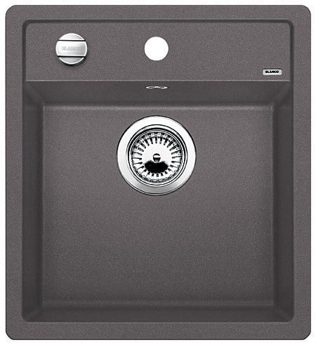 Kitchen sink Blanco Dalago 45 in Gray Stone, with offset