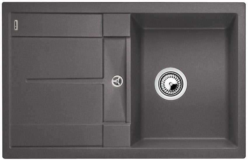 Kitchen sink Blanco Metra 45 in Grey Rock, without eccentric