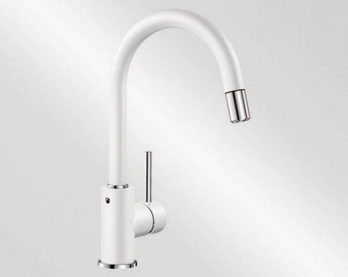 Kitchen tap Blanco Mida-S White
