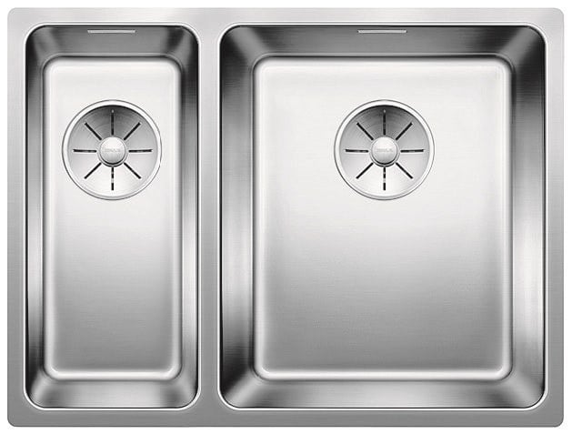 Kitchen double sink Blanco Andano 340/180-U, main sink on the right