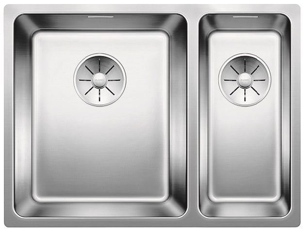Kitchen double sink Blanco Andano 340/180-U, main sink on the left