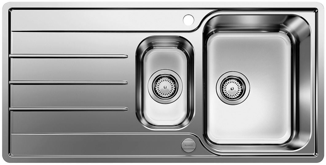 Kitchen sink Blanco LEMIS 6S-IF Brushed, with eccentric