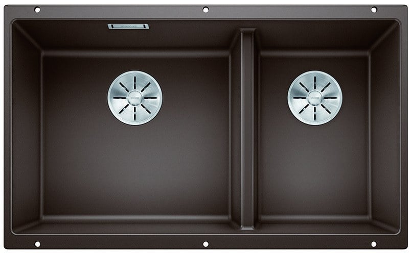 Kitchen sink Blanco SUBLINE 430/270 U InFino, coffee