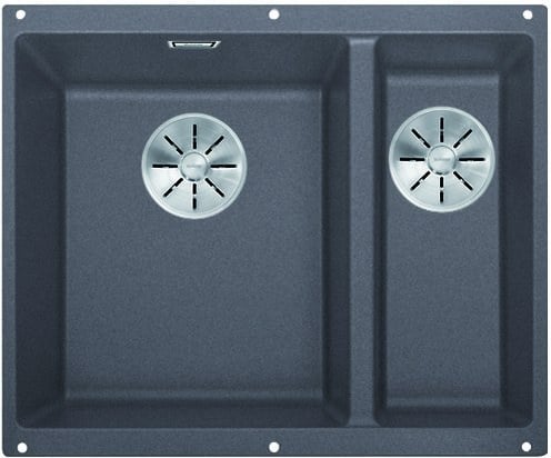 Kitchen sink Blanco Subline 340/160-U Gray stone, left, without pull handle