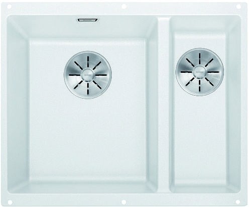 Kitchen sink Blanco Subline 340/160-U White, left, without pull-out