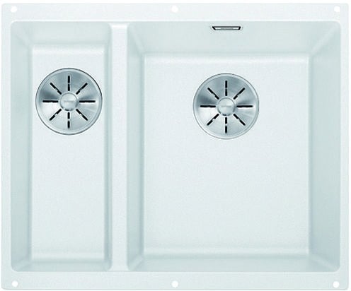 Kitchen sink Blanco Subline 340/160-U White, right‑handed, without pull handle