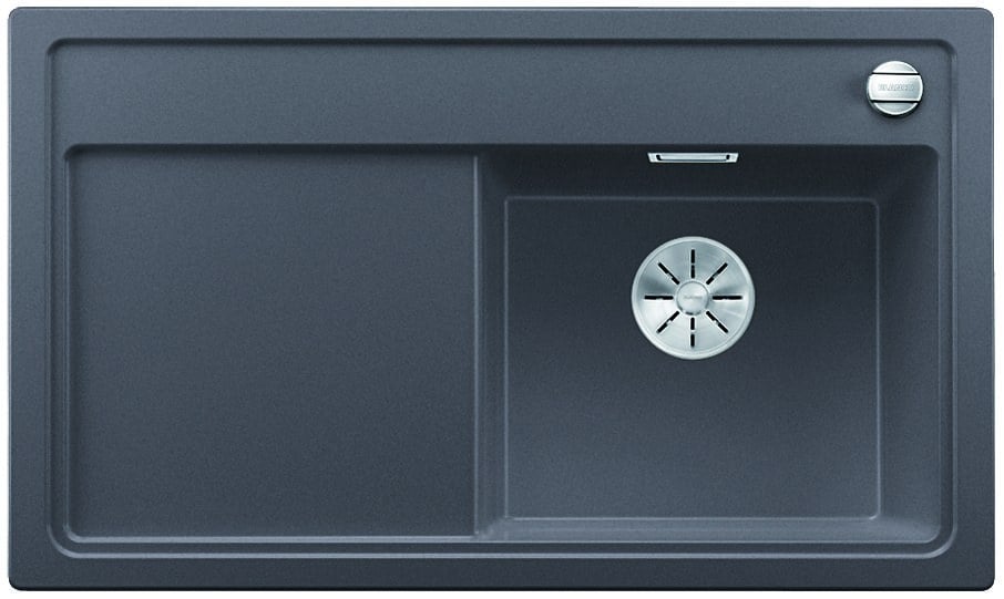 Kitchen sink Blanco Zenar 45 S Gray stone, right, with offset