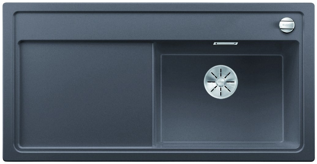 Kitchen sink Blanco Zenar XL 6 S Grey Stone, right, with offset