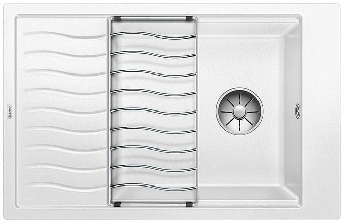 Kitchen sink Blanco Elon XL 6 S, with a draining grid, White