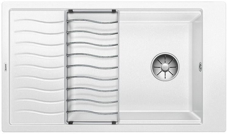 Blanco Elon XL 8 S sink with draining grid, White