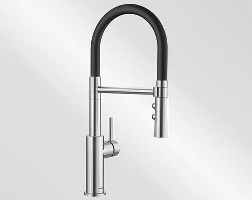 Kitchen tap Blanco Catris-S Flexo PVD steel