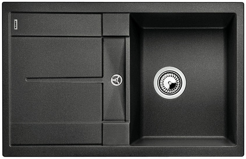 Kitchen sink Blanco Metra 45 S Black, without excenter