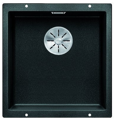 Kitchen sink Blanco Subline 400-U Black, without pull‑out
