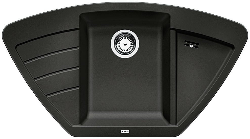 Kitchen sink Blanco Zia 9 E Black, without centre