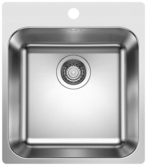 Kitchen single-basin sink Blanco Supra 400-IF/A R12, brushed