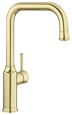 Blanco Livia‑S kitchen tap – satin gold