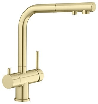 Blanco Fontas‑S II kitchen tap in satin gold