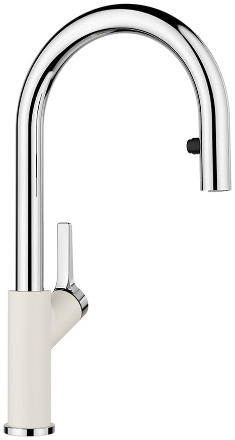 Kitchen tap Blanco Carena-S Vario White soft/chrome