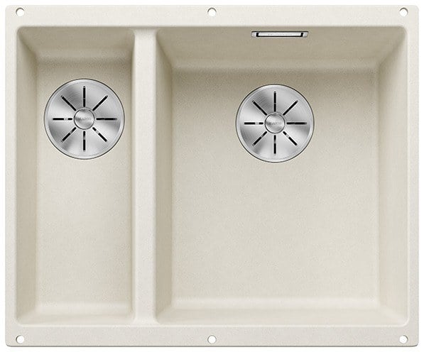 Blanco SUBLINE 340/160 U InFino Silgranit, white soft