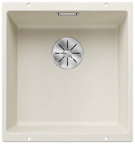 Kitchen sink Blanco Subline 400-U White soft, without lever
