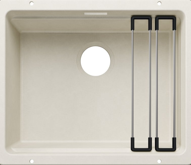 Kitchen sink Blanco Etagon 500-U White soft, without accessories, with slides