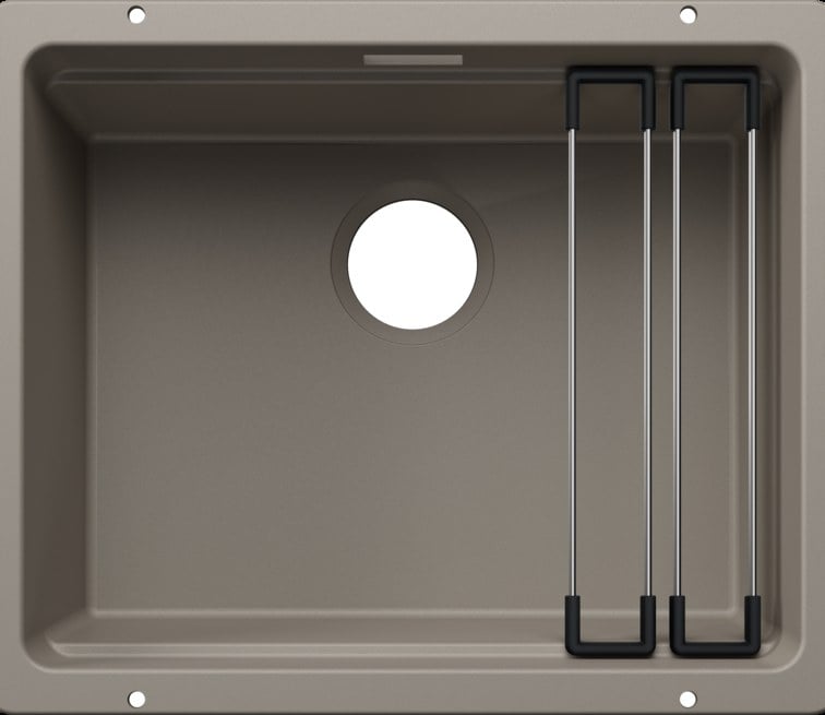 Blanco ETAGON 500 U InFino Silgranit tartufo without drain fitting + slides