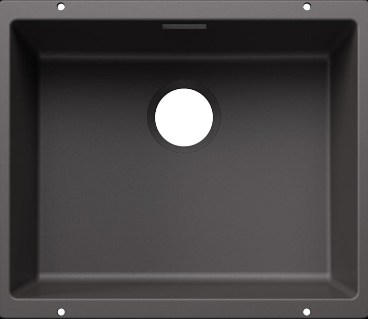 Kitchen sink Blanco SUBLINE 500 U InFino Silgranit gray stone without drain tap