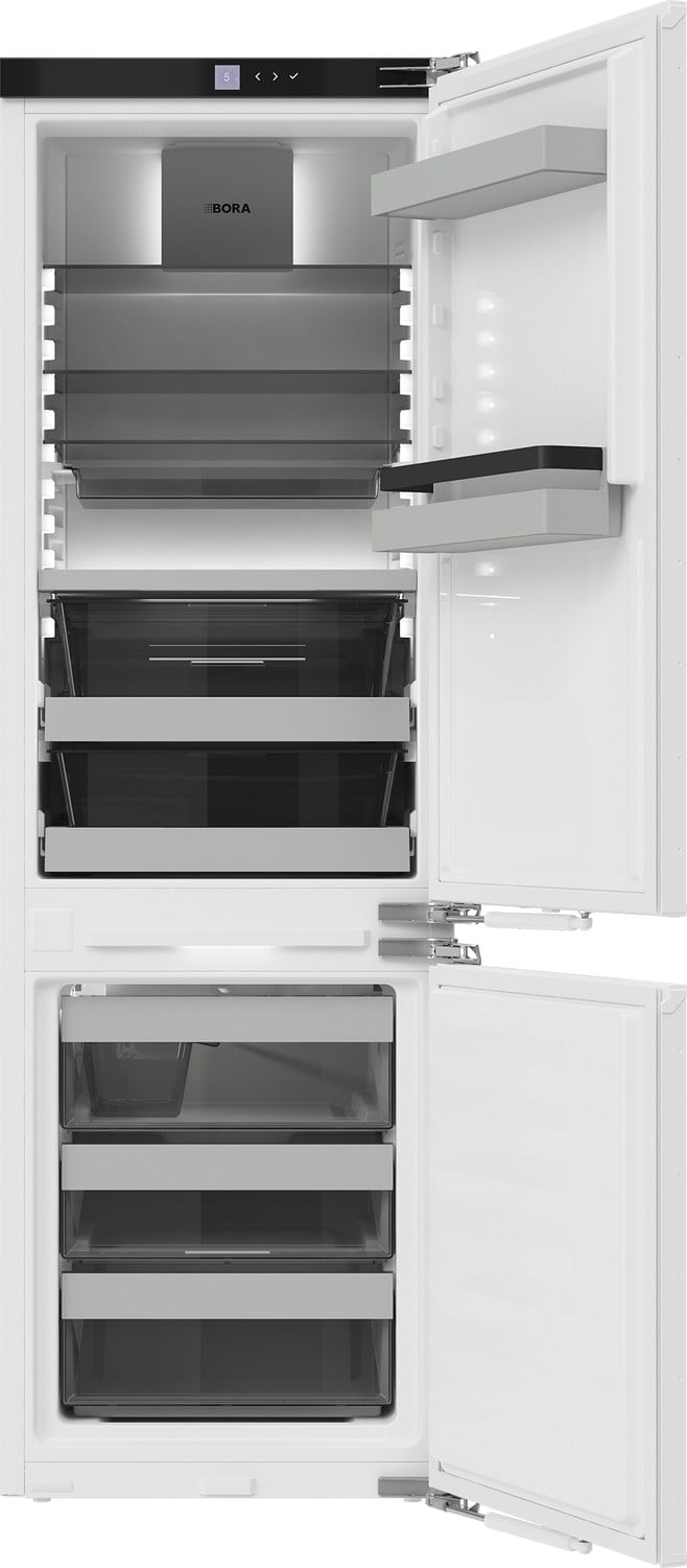 Built-in refrigerator with freezer BORA Cool Combi C178KGW with a water connection