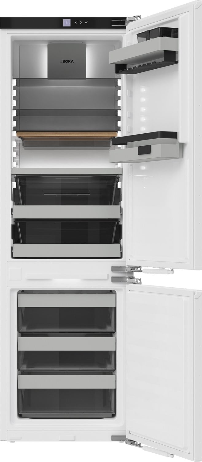 Built‑in refrigerator with freezer BORA Cool Combi C178KGWS2 with water connection and Best equipment