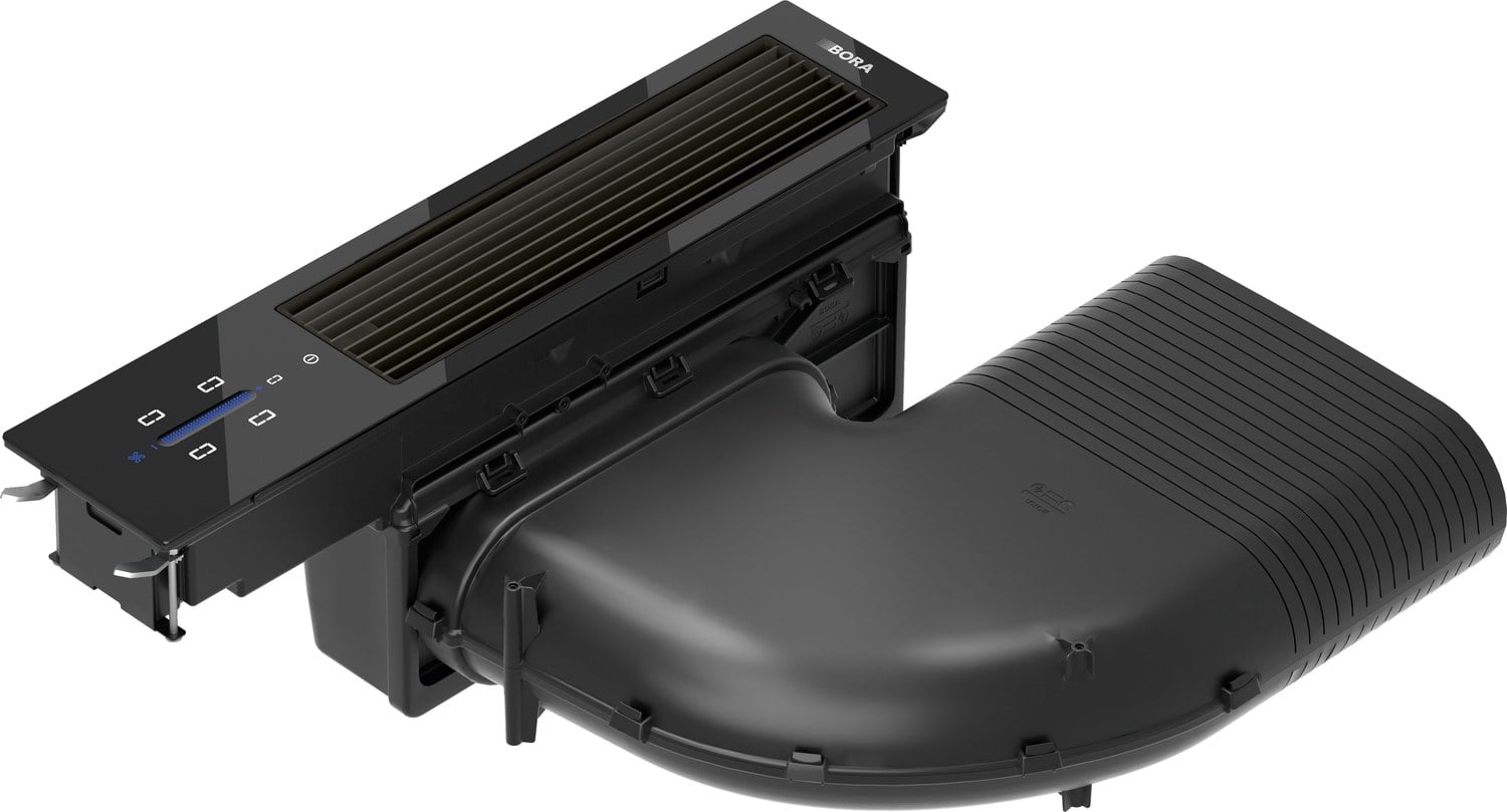 BORA Classic system for steam extraction All Black