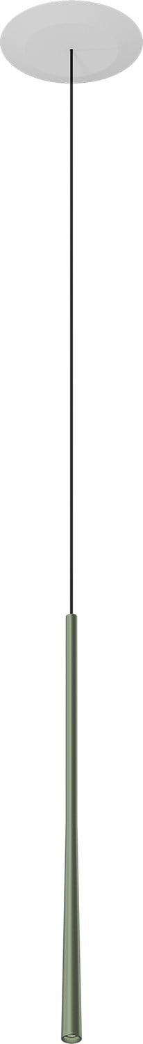 BORA Stars recessed pendant light – moss green