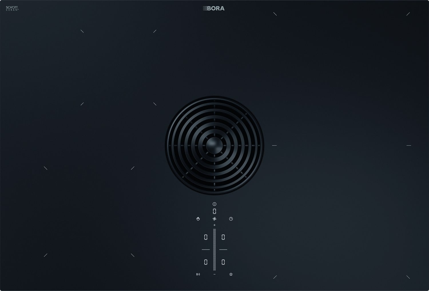 Induction hob with integrated extractor hood BORA M PURE2 - recirculation