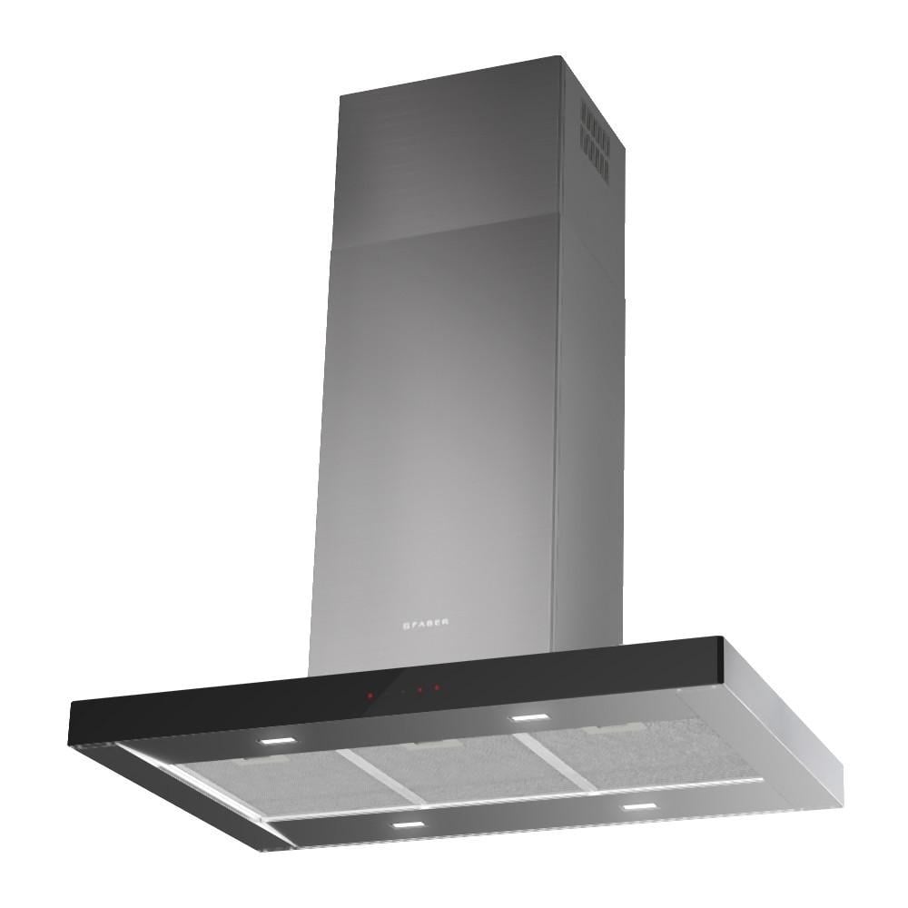 Island extractor hood Faber STILO GLASS SMART ISOLA X/BK A90