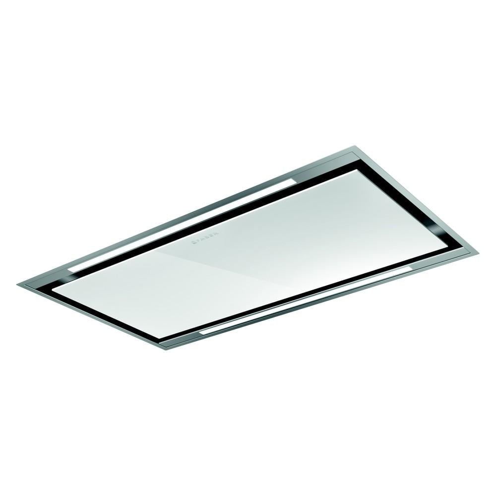 Island extractor hood Faber HEAVEN GLASS LIGHT WH FLAT KL A90