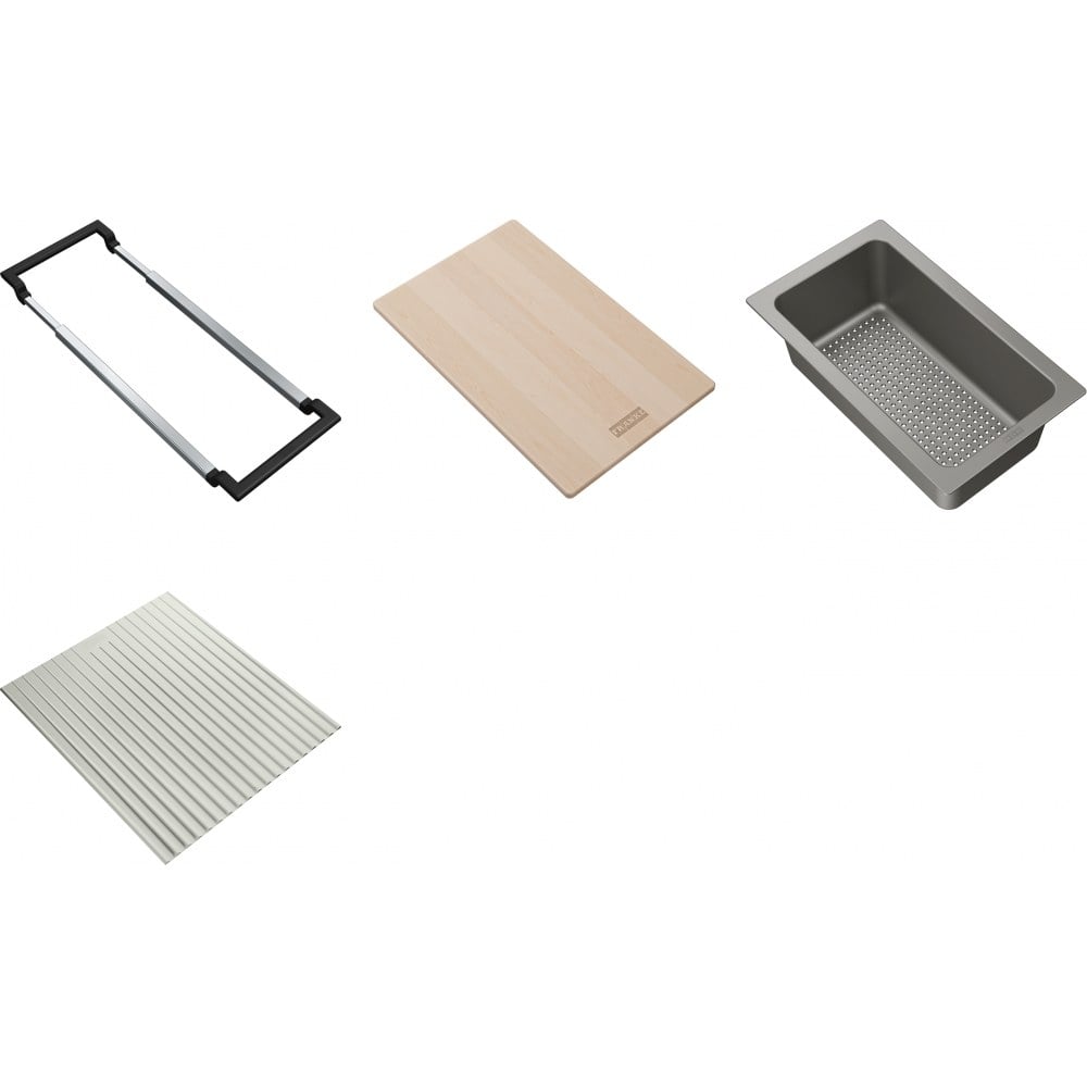 Franke ALL-IN 3 accessory set - holder, cutting board, bowl and drip tray
