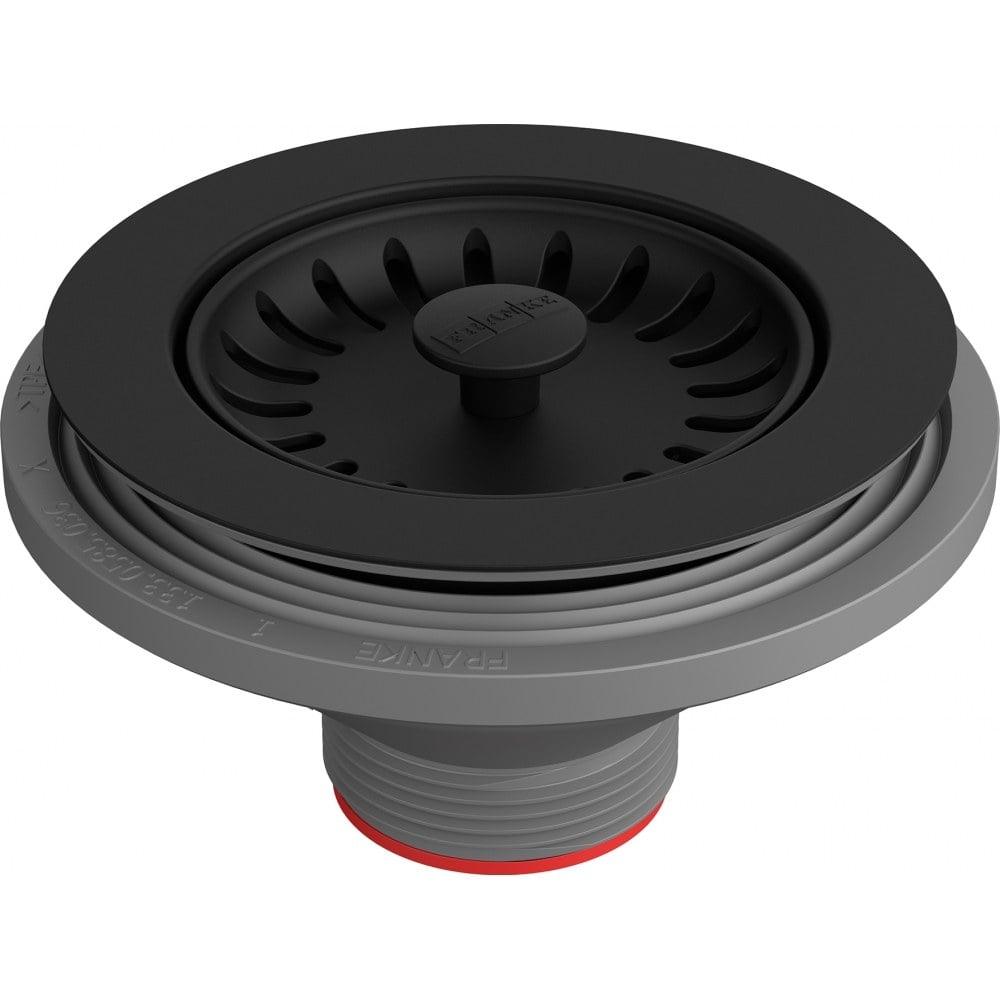 Franke Colorline perforated vent, matte black, without overflow branch