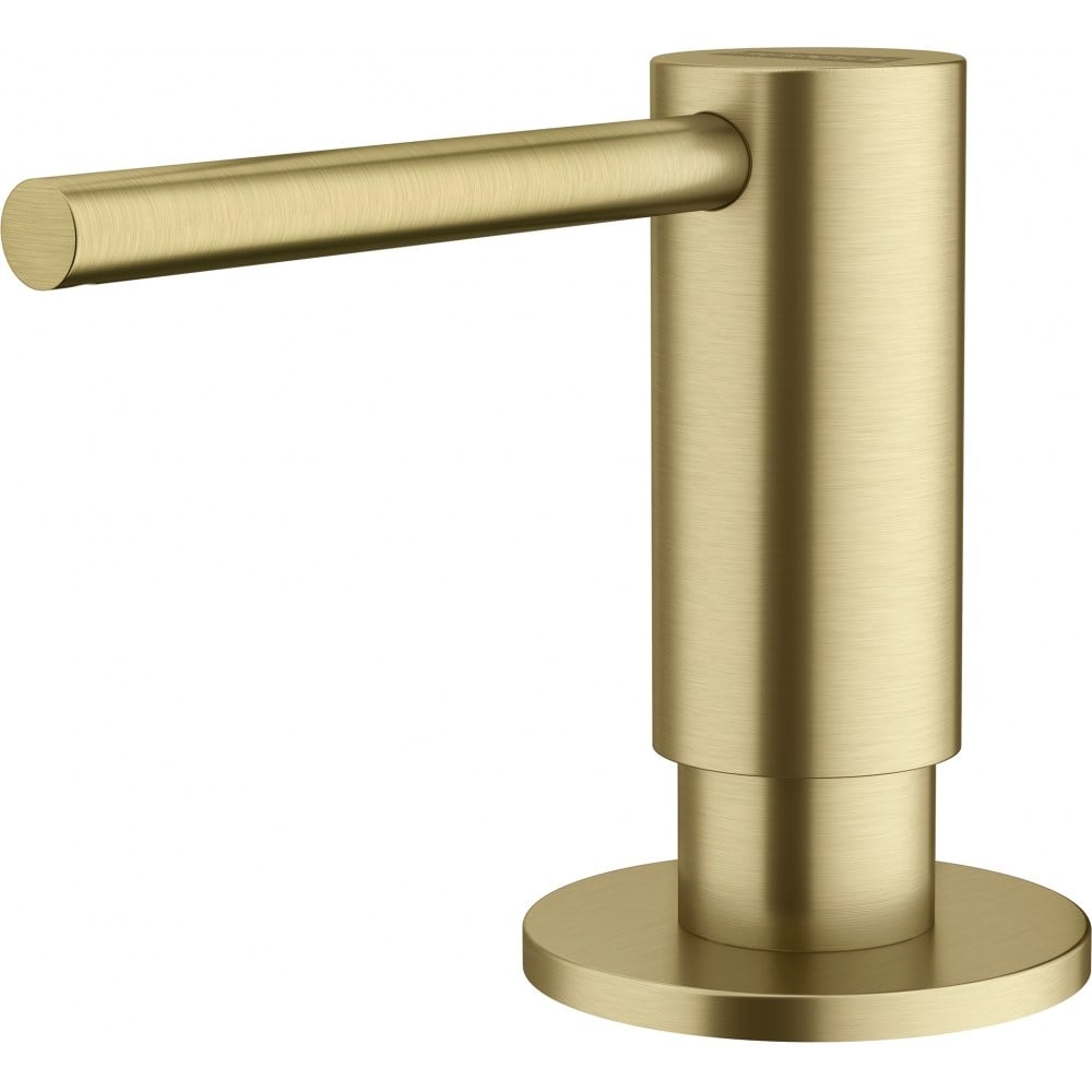 ATLAS NEO full‑stainless‑steel soap dispenser in gold