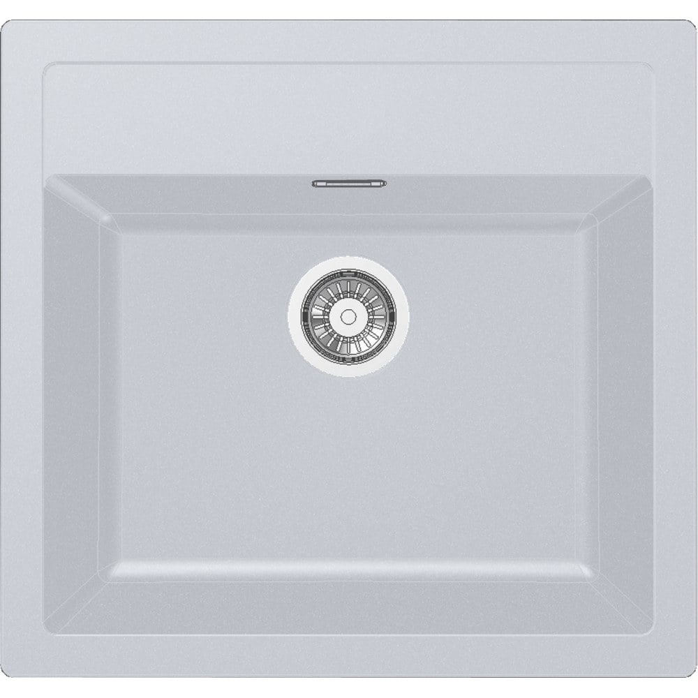 Kitchen tectonite single‑basin sink Franke Sirius SID 610 White