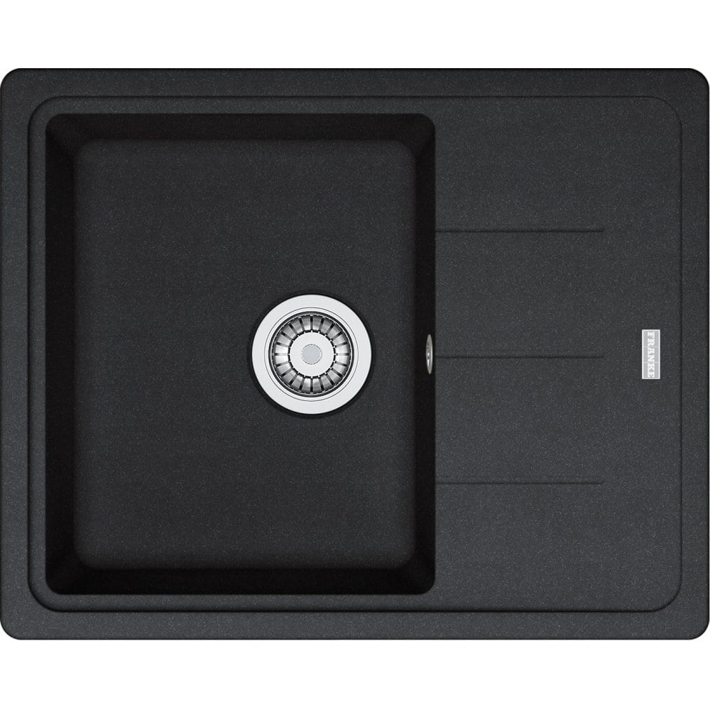 Granite single‑basin sink with drainer Franke BFG 611-62 onyx
