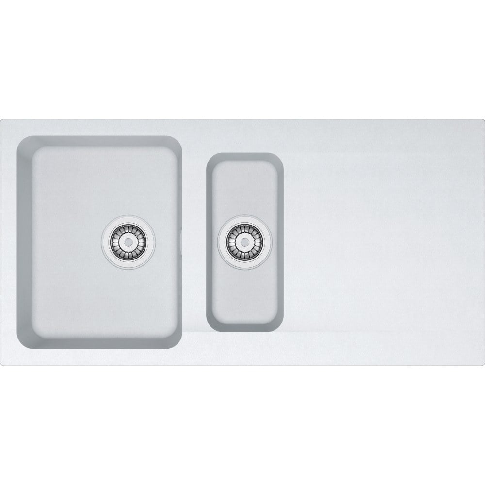 Tectonite kitchen single‑basin sink with base – Franke Orion OID 651 White
