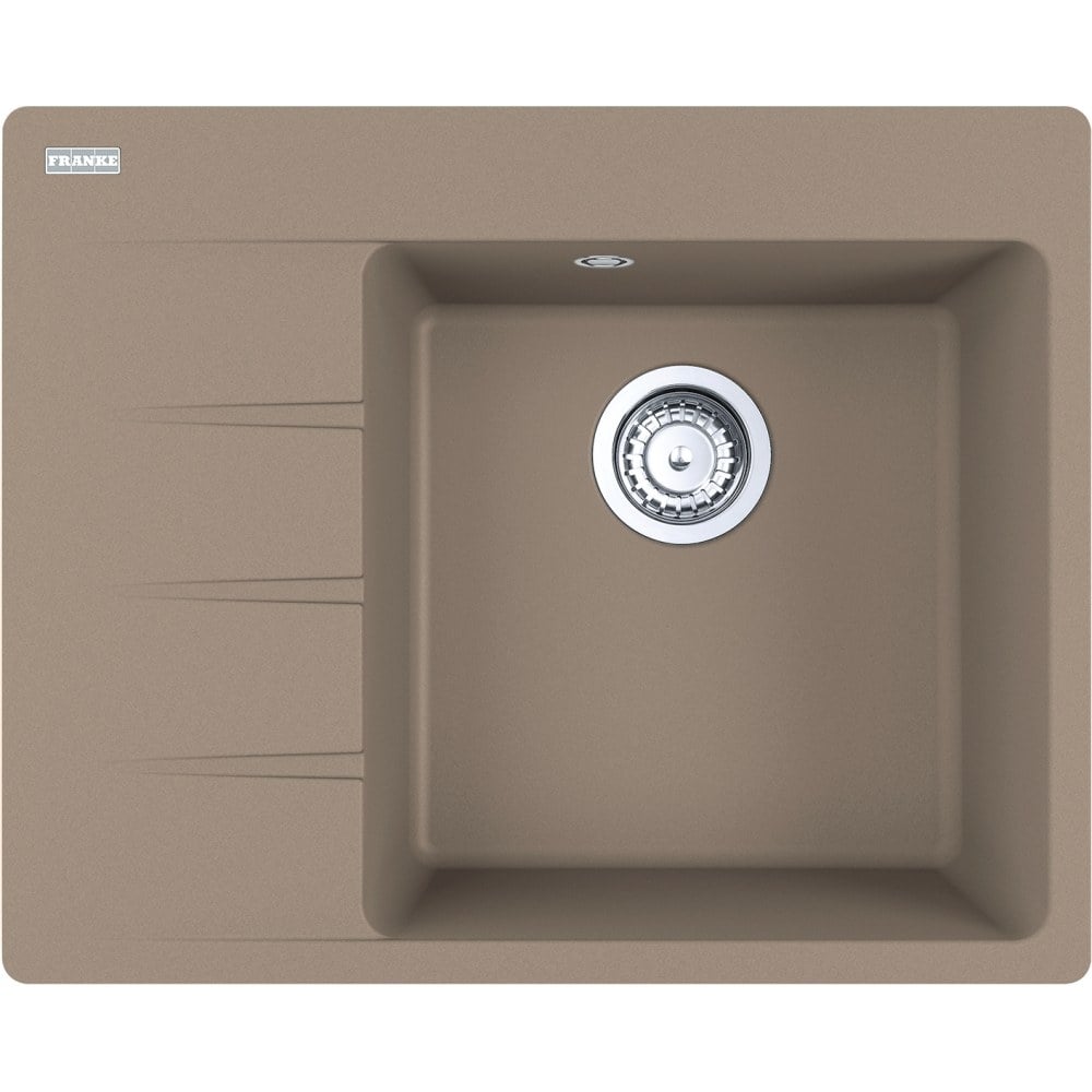 Kitchen fragranite single-basin sink Franke Centro CNG 611-62 TL/7 cashmere, right