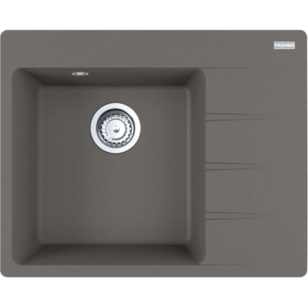 Kitchen fragranite single-basin sink Franke Centro CNG 611-62 TL/2 Grey stone, left